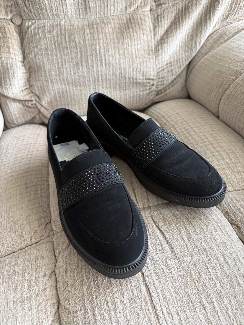 Women's Black Slip-On Loafers